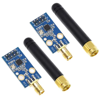 2x CC1101 RF-Modul mit 433 MHz Antenne, SMA-Anschluss