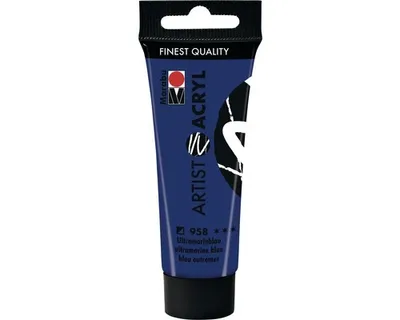 Obrázok produktu pre Marabu akrylová farba Artist acrylic ultramarine blue 958 22 ml