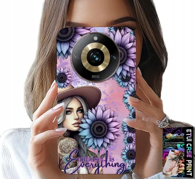 Produktbild von Etui Do Realme 11 Pro+ 5G - Kobieta W Słonecznikach, Kobiece Wzory