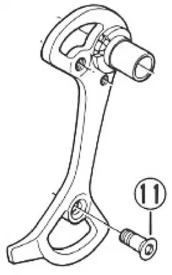 Produktbild von SHIMANO Schaltrollenschraube für RD-M950/951/952/970/RD-7700/5500 Befestigung...