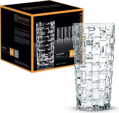 Produktbild von Nachtmann Longdrinkgläser, 4-teiliges Set, 399 ml, Bossa Nova, 92075, Cocktailgl