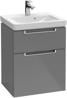 Produktbild von Villeroy & Boch Waschtischunterschrank SUBWAY 2.0 für Handwaschbecken 440 x 590 x 352 mm Glossy Grey