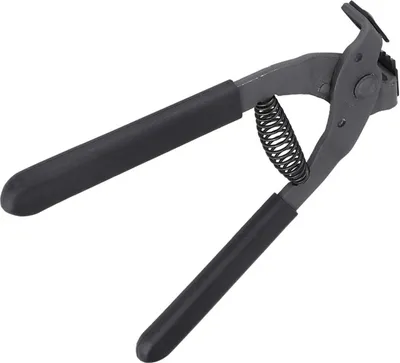 Image de Outil de perforation pour l'artisanat du cuir, pince sans fil avec manche antidérapant et mors puissant. Pince sans fil manuelle en acier au carbone pour le travail du cuir (4mm-4 dents)