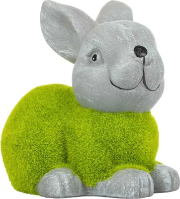 Produktbild von Osterhase Osterfigur Osterdeko grüne Osterhasenfigur Deko Hase Ostern Tisch deko Tischdekoration Wohnaccessoires Gartendekoration Osterei 12.6 cm