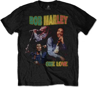 Produktbild von Bob Marley One Love Homage Black L T-Shirt