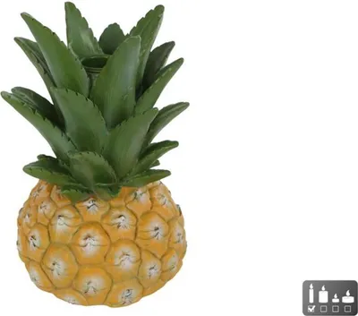 Produktbild von Cosydecor Kerzenständer Ananas Polystone 12x12x18cm