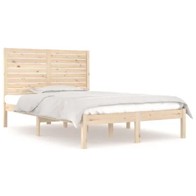 Produktbild von vidaXL Massivholzbett 135x190 cm