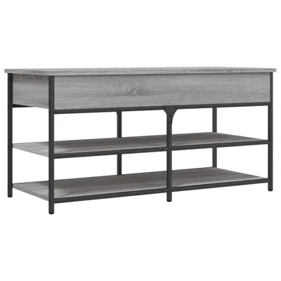 Obrázek produktu pro vidaXL Lavice na boty šedá Sonoma 100x42,5x50 cm Materiál na bázi dřeva