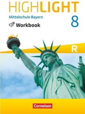 Obrázek produktu pro Highlight 8. Jahrgangsstufe - Mittelschule Bayern - Workbook mit Audios online