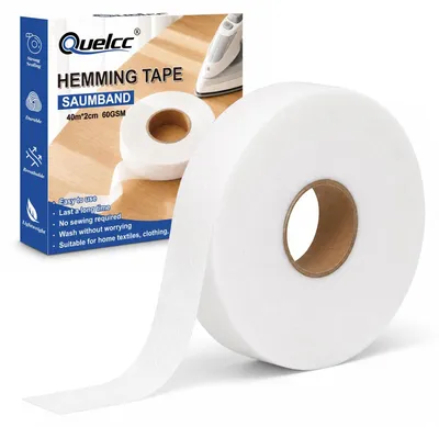 Bügelband 40 m, 60 g/m², nahtlos, für Kleidung & Vorhänge