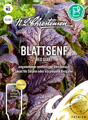 Produktbild von Blattsenf Red Giant | Salatsamen von N.L. Chrestensen