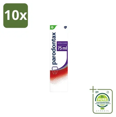 Produktbild von 10 x Parodontax Ultra Clean Tandpasta - 75 ml - Großpackung - 10 Stücke