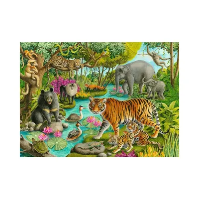 Image de RAVENSBURGER Puzzle de la forêt indienne 60 pièces