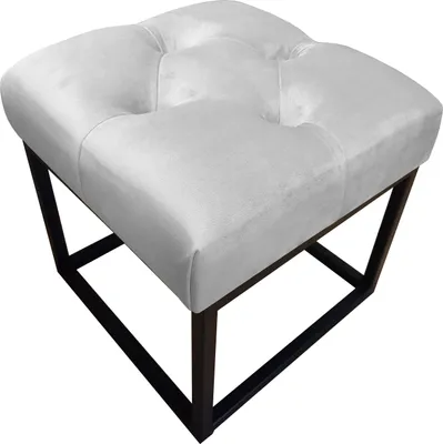 Obrázek produktu pro CHARLIE MG VELVET pouffe světle šedá