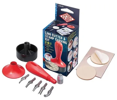 Produktbild von ESSDEE Linolschnitt-Set 8-teilig für Stempel