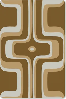 Produktbild von MuchoWow® Mauspad Mousepad Retro - Design - Braun 18x27 cm - Mousepads - Maus Mat - Pad - Mausunterlage