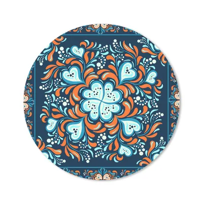 Produktbild von MuchoWow® Mauspad Mousepad Vierblättriges Kleeblatt - Herz - Rahmen - Muster 20x20 cm - Mousepads - Maus Mat - Pad - Mausunterlage - Schreibtischmatte