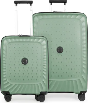 Produktbild von Kotti -  Kofferset 2 teilig, Handgepäcktrolley + großer Koffer XL erweiterbar, robuste Hartschale, leichte Trolleys, Gepäck-Set Flugzeug Check-In & Hand Luggage,Mint