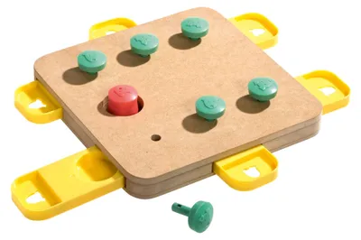 Image de Karlie Brain Train Cube - Jouet pour chien - Bois - Nature - 32x32x5 cm