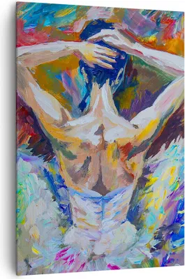 Produktbild von Bild auf Leinwand - Leinwandbild - Einteilig - Balletttänzer tanzen - 70x100cm - Wand Bild - Wanddeko - Wandbilder - Leinwanddruck - Wanddekoration - Leinwand bilder - Wandbild - PA70x100-3503