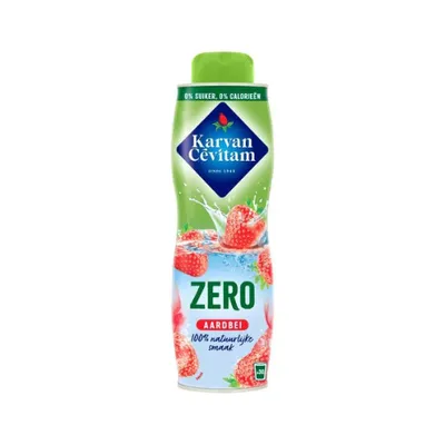 Image de Karvan Cevitam - Siroop Karvan Cevitam Strawberry 0 sucre 600ml | Bouteilles d'un 600 millilitres | 6 pièces