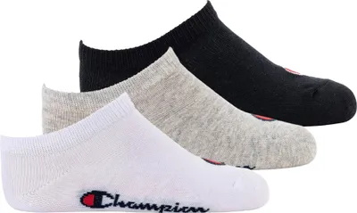 Produktbild von Champion Kinder Socken, 3er Pack - Sneaker, einfarbig Schwarz/Grau/Weiß 27-30