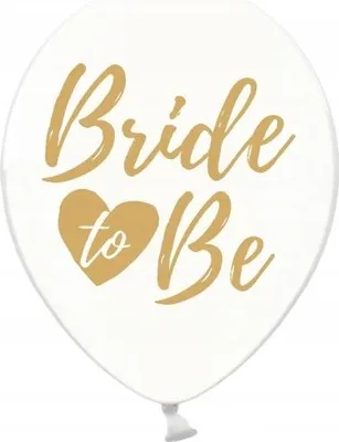 Obrázok produktu pre Transparente Ballons Bride to be gold 30cm 1 Stk.