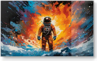 Produktbild von DEQORI Frühstücksbrett Glas 23x14 cm 'Kosmischer Traum' Schneidebrett Schneideplatte