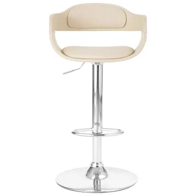 Image de vidaXL Tabouret de bar blanc similicuir