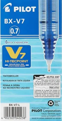 Produktbild von Pilot Hi-Tecpoint V7, Stick pen, Blau, Blau, Medium, Ambidextrös