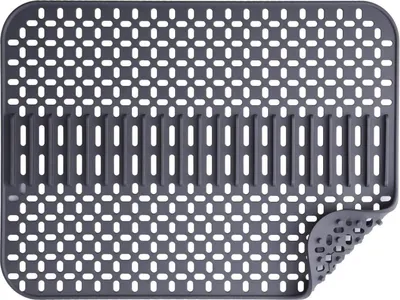 Zdjęcie produktu dla Silikonowa mata pod zlewozmywak ciemnoszara 43 x 32 cm antypoślizgowa odporna na wysoką temperaturę