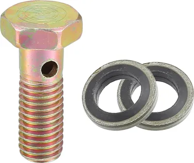 Image de Adaptateur De Boulon De Ligne De Frein Turbo Pour Voiture M10X1.5 De 36 Mm De Longueur Avec Rondelles