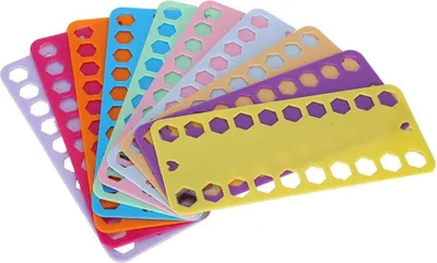 Produktbild von 20 Stück Kreuzstich Faden Organizer - Kunststoffbrett - Stickzubehör.