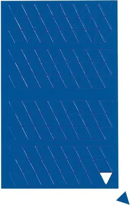 Produktbild von MAUL Magnetsymbol Dreieck 180 Stück Ferrit magnetisch beschriftbar 1 x 1 x 0.1 cm blau