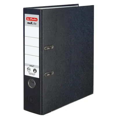 Immagine prodotto di Herlitz Ordner maX.file protect A4 8cm schwarz Einstecksch.