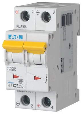 Immagine prodotto di Interruttore di sovracorrente 10kA DC PL7-C25/2-DC
