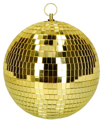 Produktbild von Discokugel gold Ø 20 cm – glitzernde Spiegelkugel für Party, Disco & Event