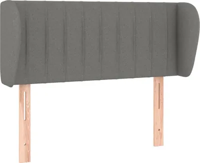 Produktbild von vidaXL Kopfteil mit Ohren Dunkelgrau 103x23x78/88 cm Stoff