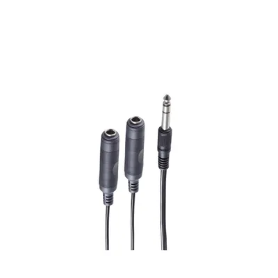Image de shiverpeaks BS30501 Câble audio 0,2 m 6.35mm 2 x 6.35mm noir (BS30501)