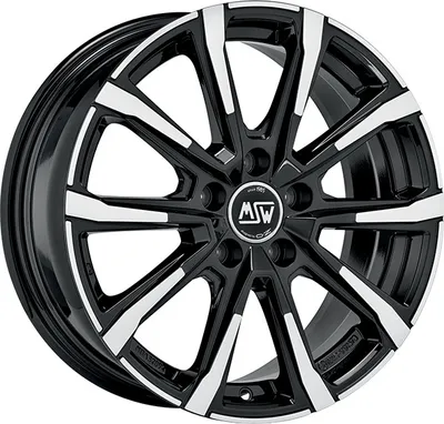 Produktbild von 16 Zoll Alufelge MSW msw 79 16"x6.5" 5x108 PCD ET45 63.3mm Felge Schwarz
