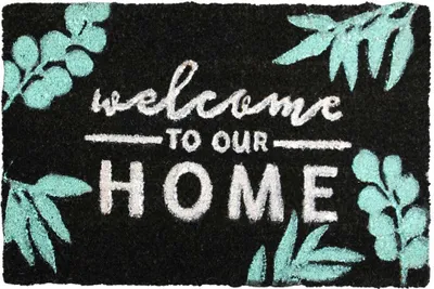 Immagine prodotto di HOME ELEMENTS Tappetino in fibra di cocco, Welcome to our Home, 40x60 cm