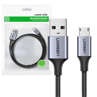 Zdjęcie produktu dla Ugreen Kabel Przewód Usb - Micro Usb 1M Szary (60146)