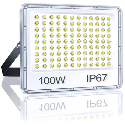 LED-Strahler 100 W, 10.000 Lumen, IP67, kaltweiß, Außenbereich