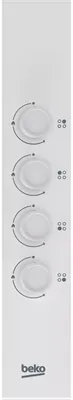 Image de Table de cuisson gaz 60cm 4 feux blanc - Beko - HIGG64123SW -