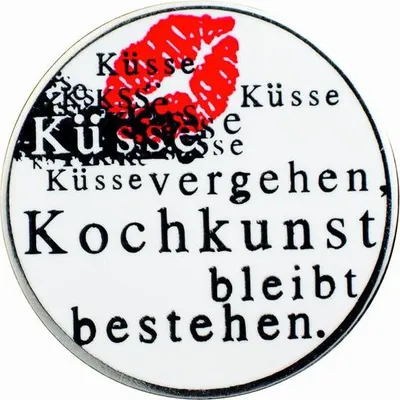 Produktbild von Gourmetpin - Motiv "Küsse vergehen"