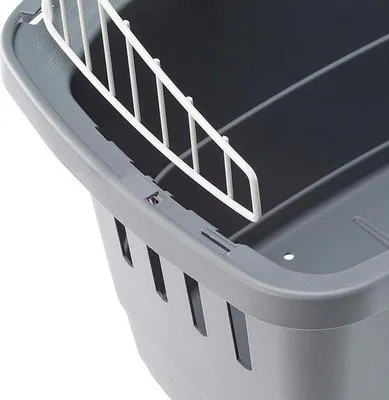 Produktbild von Reisfahrradetransportbox für kleine Hunde - max. 7 kg - mit waschbarem Kissen - praktisches Anhäng- und Entschlüsselungssystem - 47 x 355 x H 345 cm