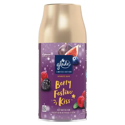 Zdjęcie produktu dla Wkład zapasowy do automatycznego odświeżacza powietrza Glade Berry Festive Kiss 269 ml