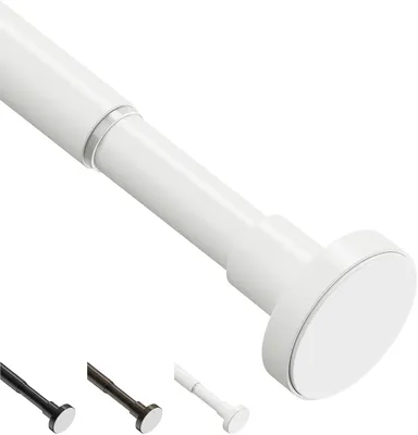 Imagen del producto de Varilla extensible para cortina de ducha, sin necesidad de taladrar, ajustable y de acero