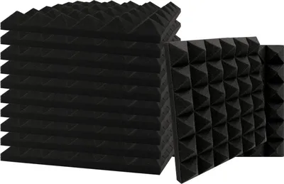 Produktbild von Famanu Schallabsorber Akustikpaneele - 12er Pack, 30x30x2,5 cm