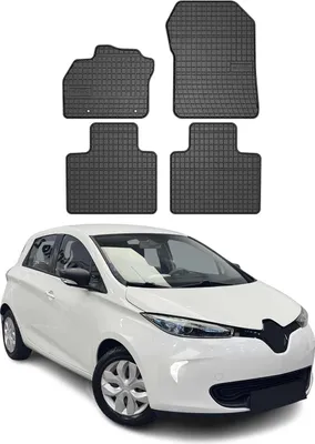 Produktbild von 2012-2019 Renault Zoe Fußmatten Gummi Schwarz 4 tlg